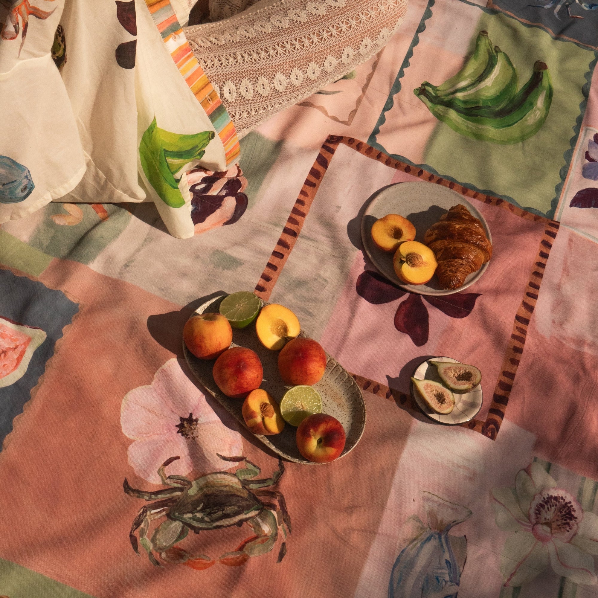 WF X ANNIE EVERINGHAM PICNIC RUG: PATCHWORK SEA
