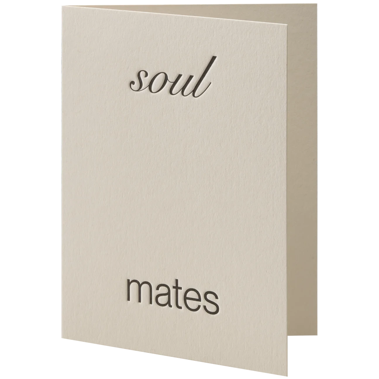 SHORT TALK SOULMATES CARD