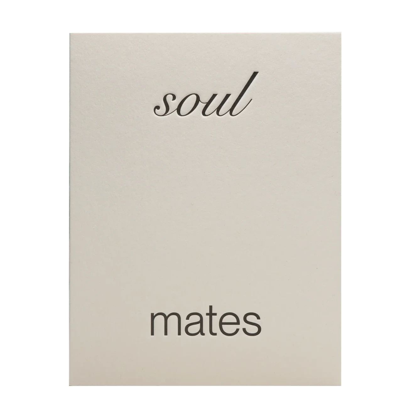 SHORT TALK SOULMATES CARD