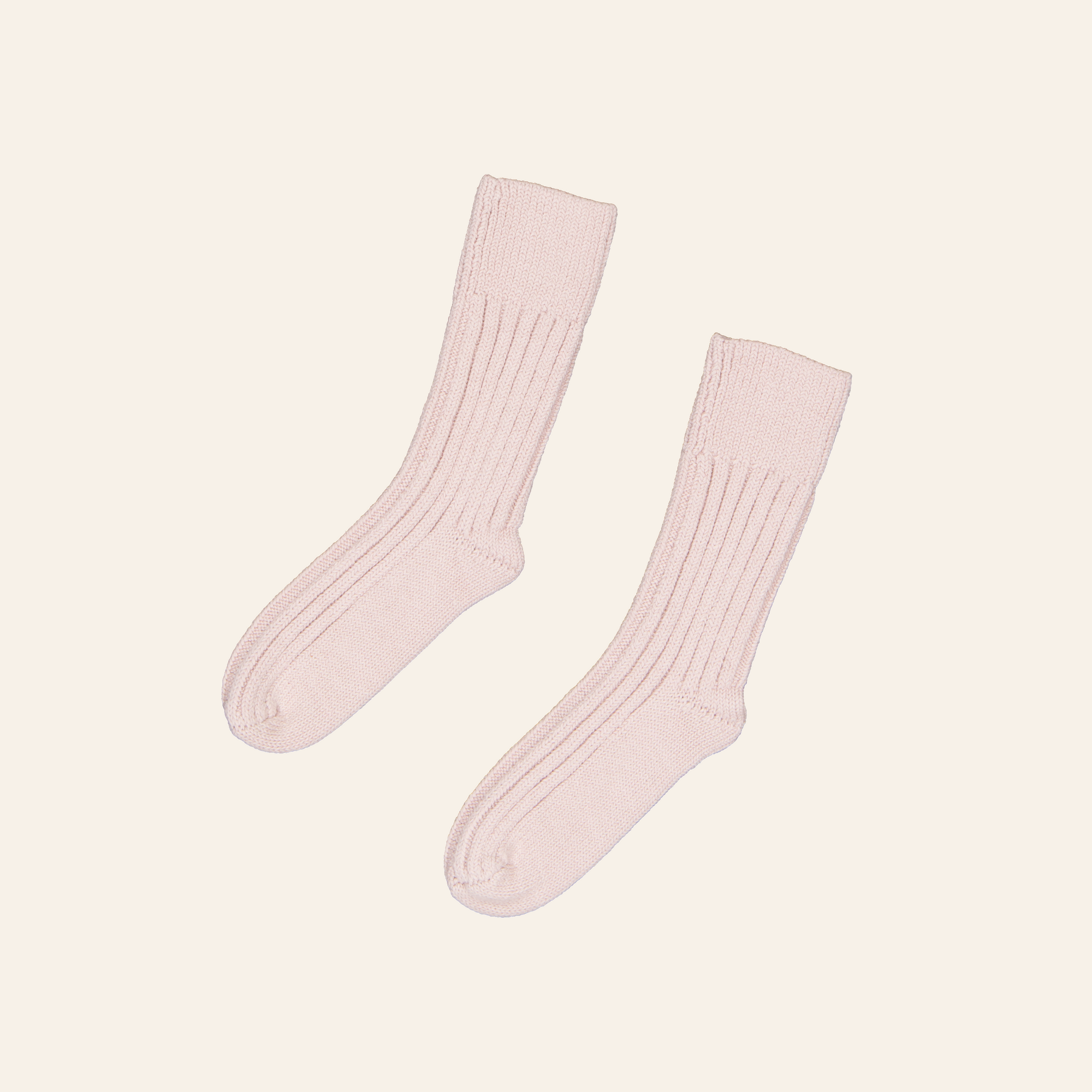 ILLOURA THE LABEL KNIT SOCKS: DUSTY PINK