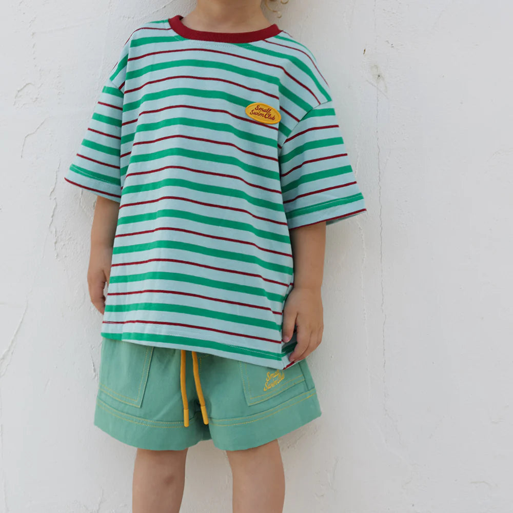 SMALL SWIM CLUB SEAFOAM TWILL SHORTS