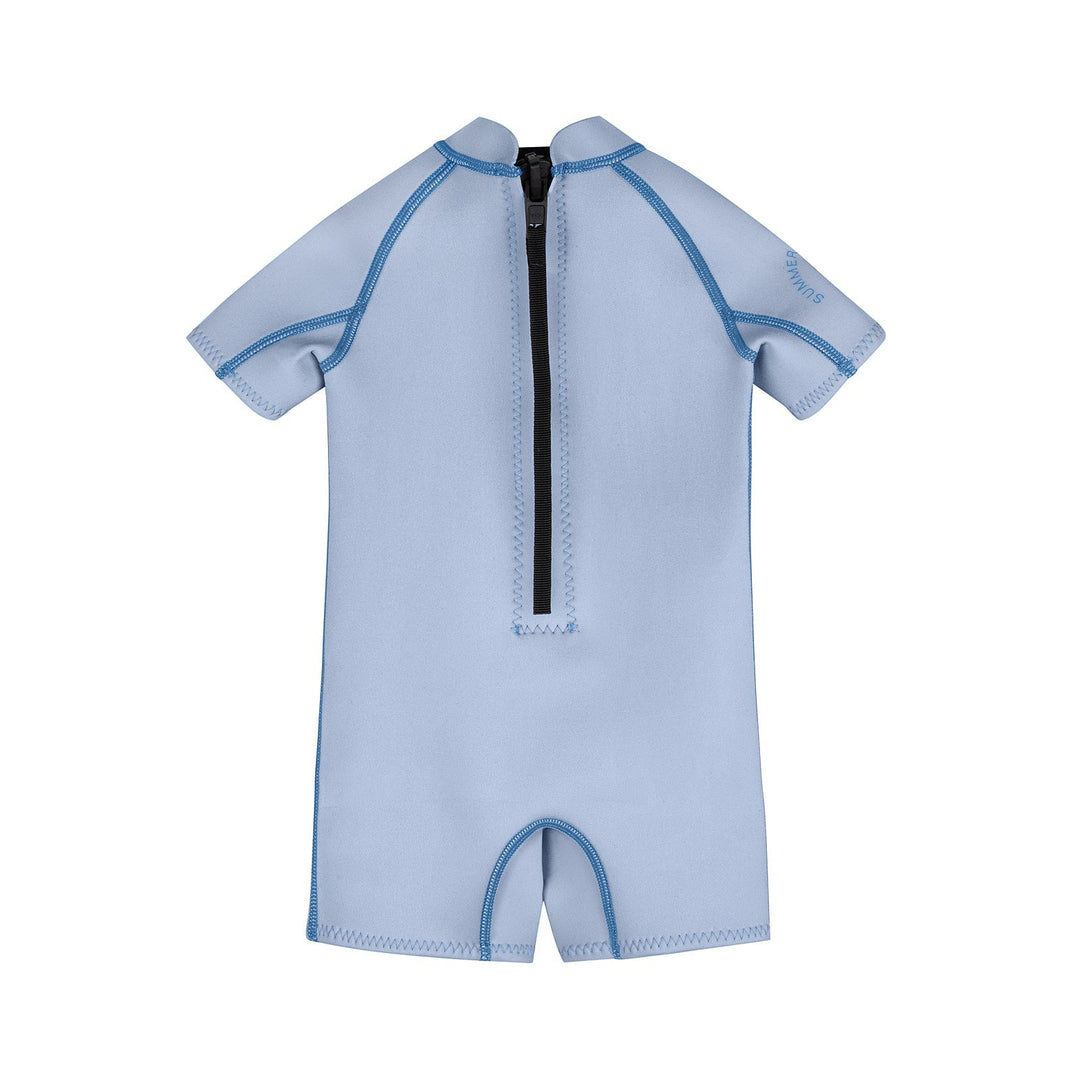 SUMMER SUN LABEL S/S SPRINGSUIT: DUSTY BLUE/ MARINE