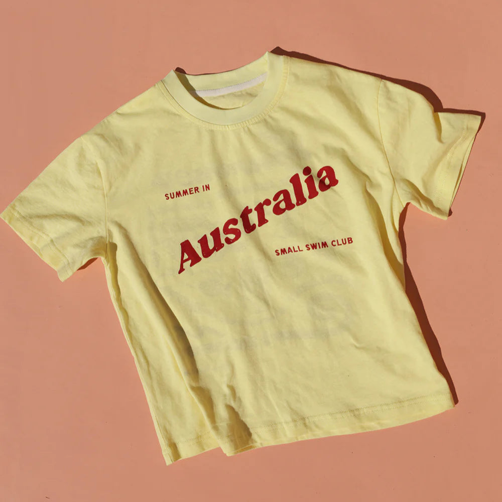 SMALL SWIM CLUB LEMON SUMMER IN AUSTRALIA TEE