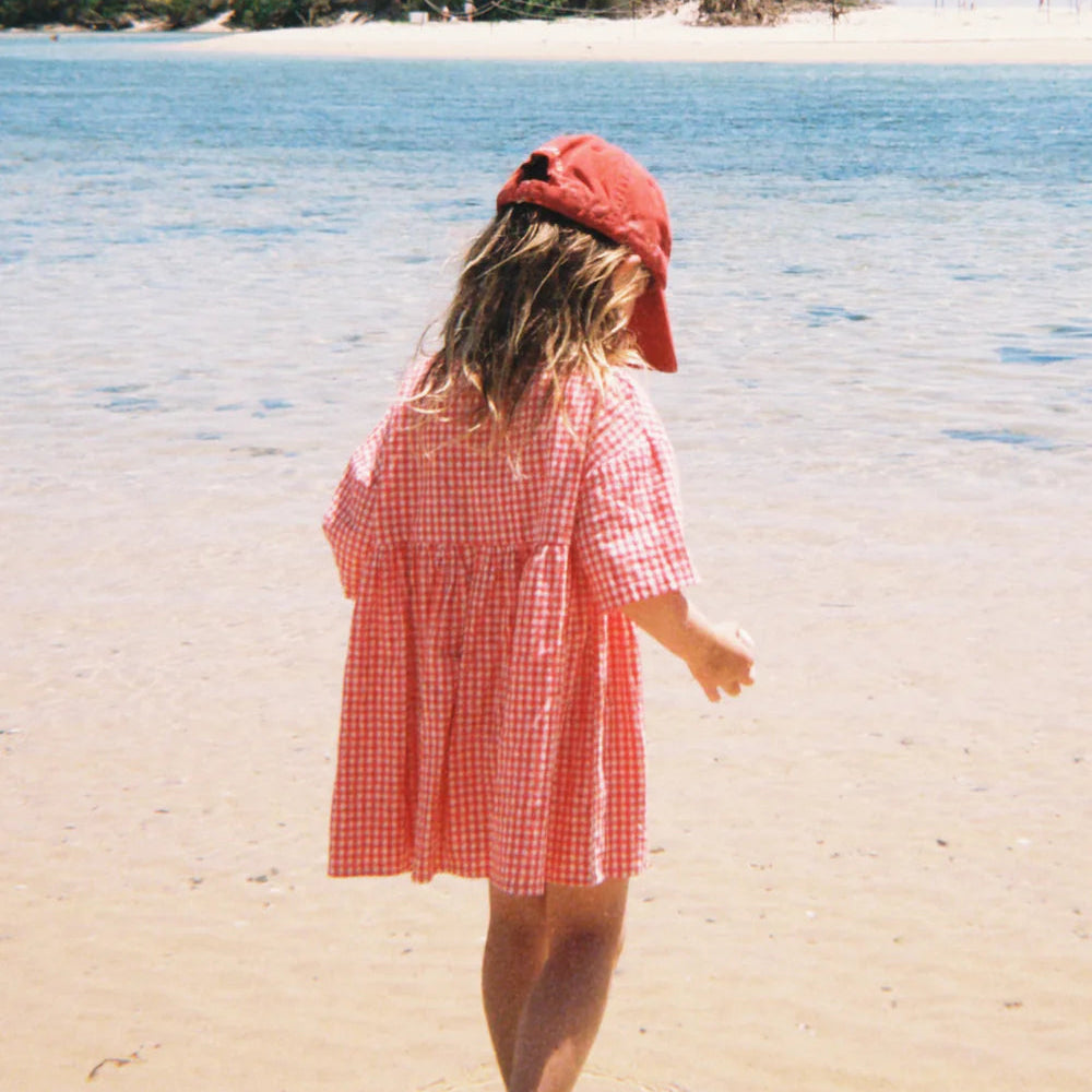 WORN CURATIONS SUNNY SMOCK DRESS: CHILLI