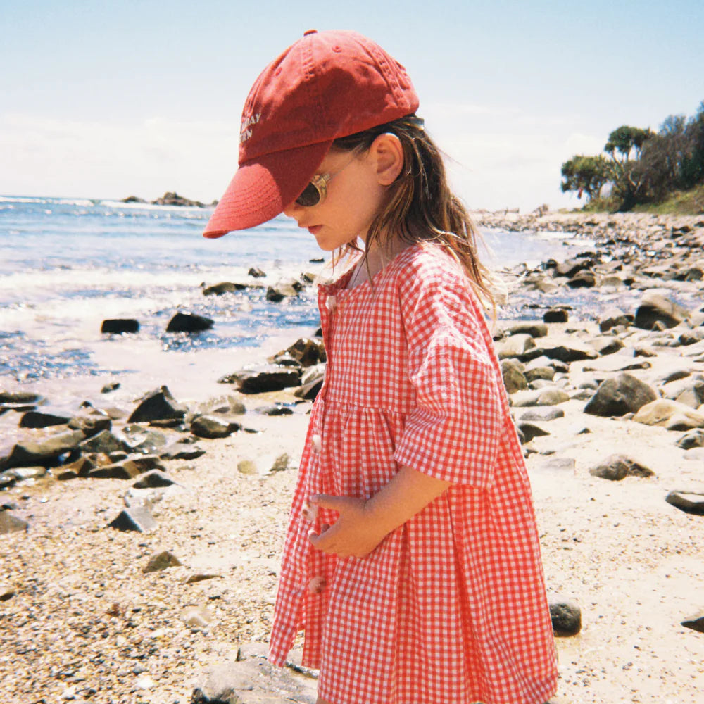 WORN CURATIONS SUNNY SMOCK DRESS: CHILLI