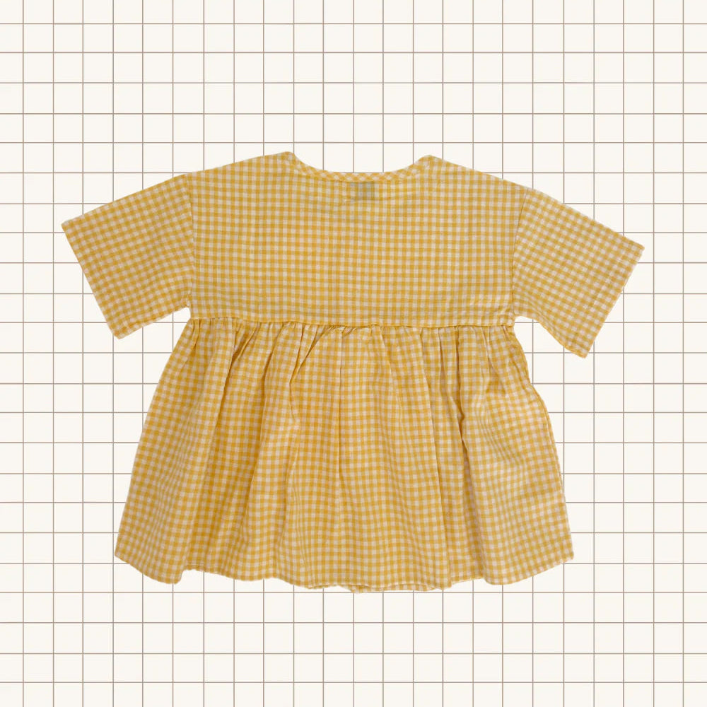 WORN CURATIONS SUNNY SMOCK DRESS: HONEY