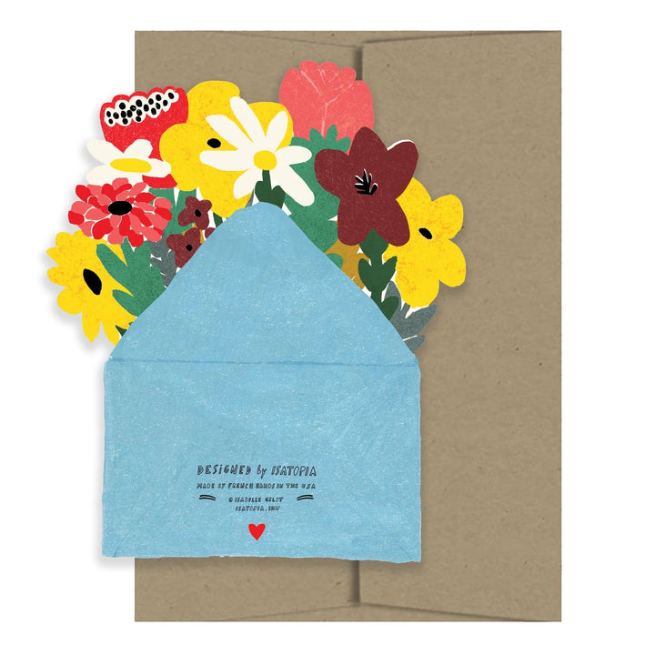 ISATOPIA THANK YOU WITH FLOWERS CARD