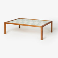 BONNIE AND NEIL TILED COFFEE TABLE: WHITE BLUE