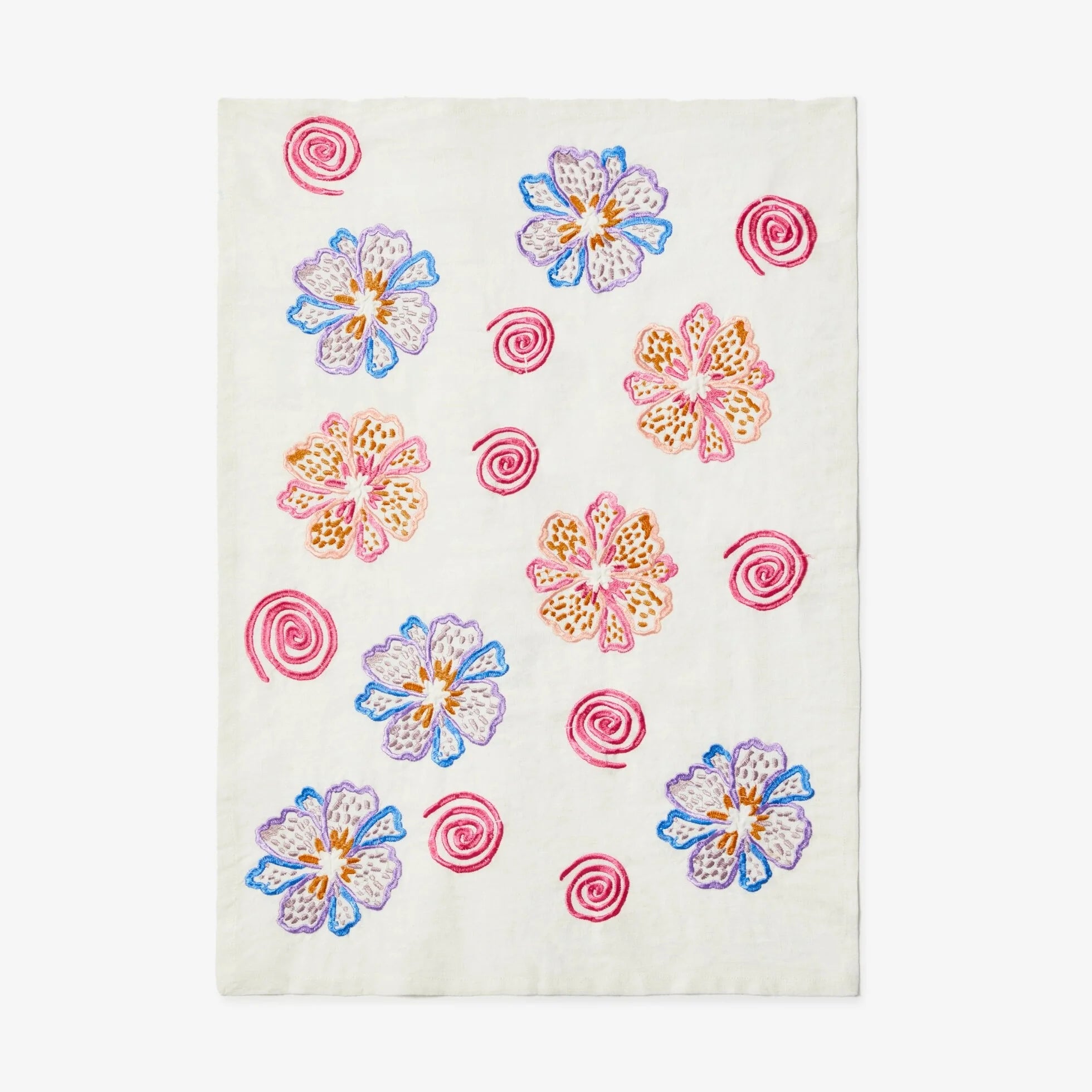 BONNIE AND NEIL EMBROIDERED TEA TOWEL: CANDY