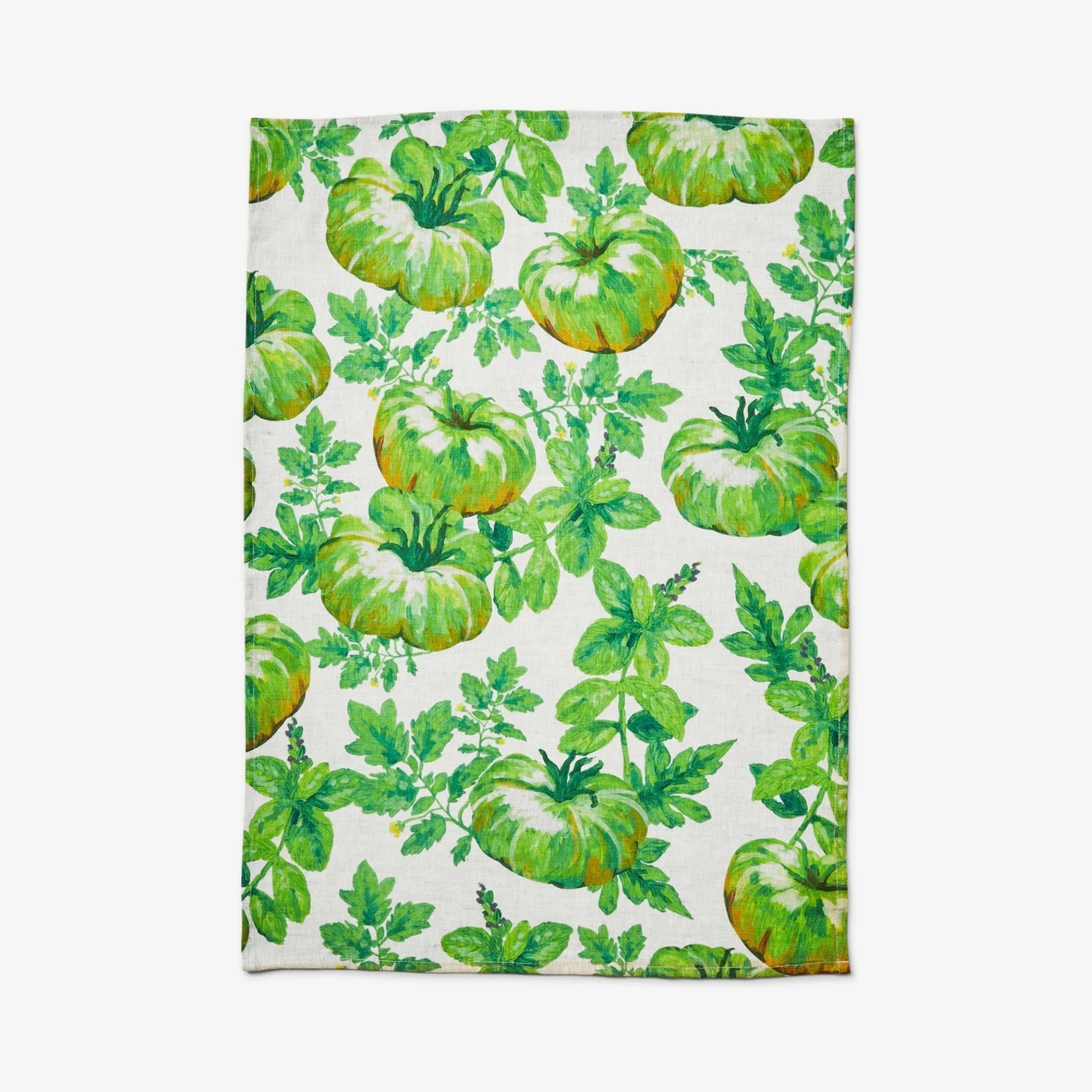 BONNIE AND NEIL LINEN TEA TOWEL: HEIRLOOM GREEN
