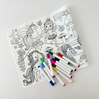 RE-USABLE SILICONE DRAWING MAT: ENCHANTED KINGDOM