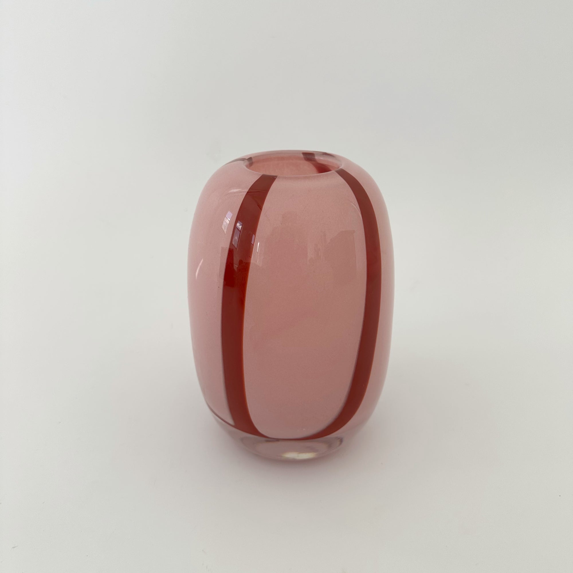 CORBYN GLASS VASE: PINK/ CORAL