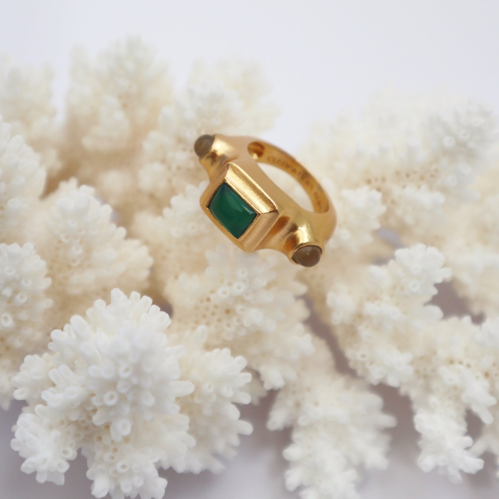 CLEOPATRA'S BLING CHLOE RING WITH AGATE