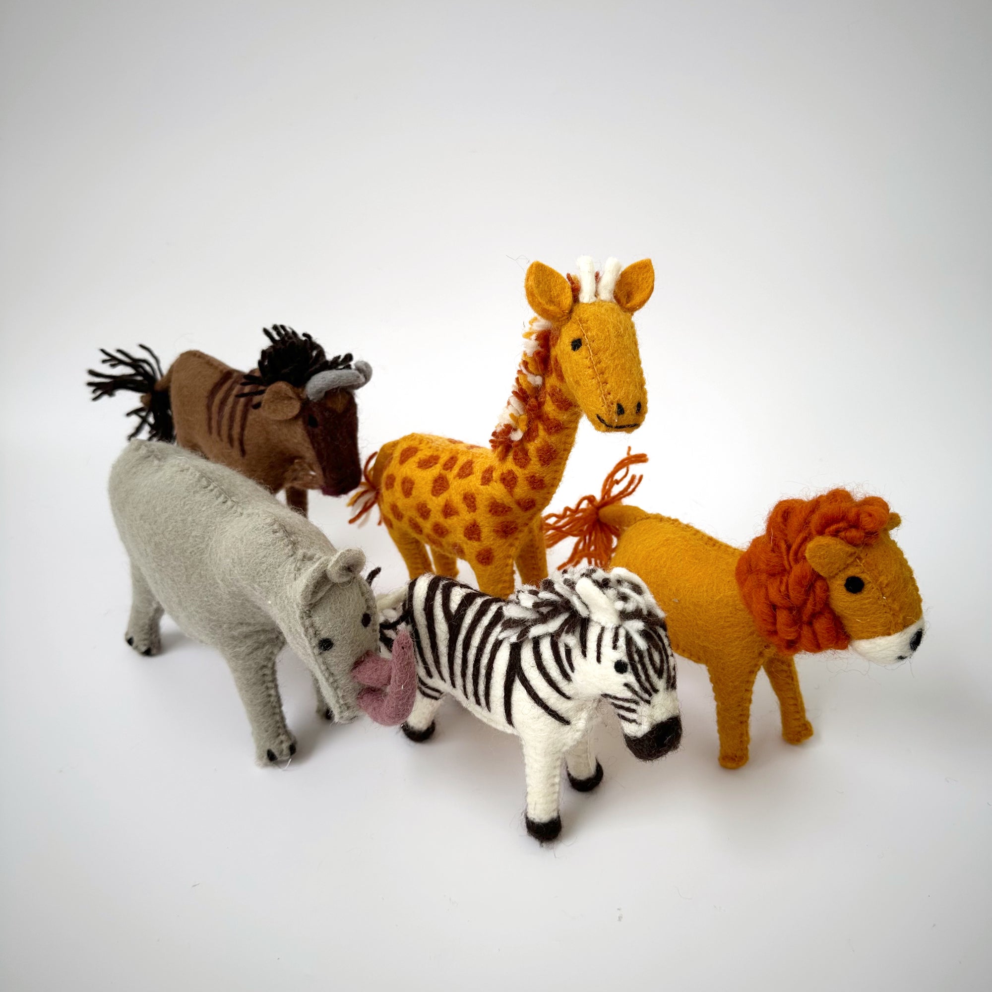 TARA TREASURES FELT SAFARI ANIMALS