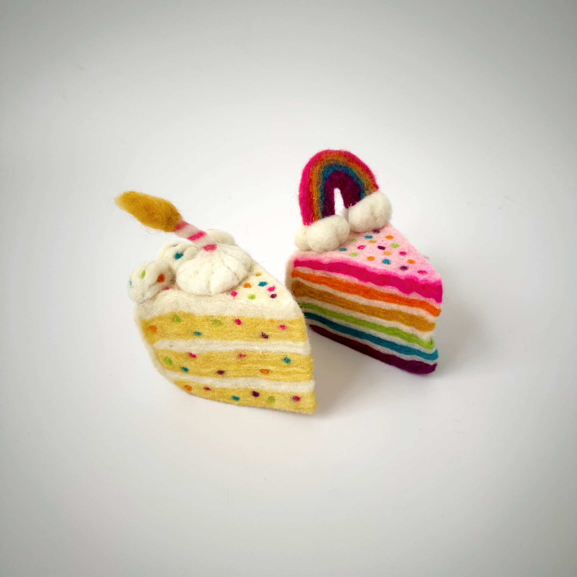 TARA TREASURES FELT RAINBOW CAKE SLICE