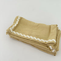 ORLA COTTON NAPKINS: BUTTER/ IVORY