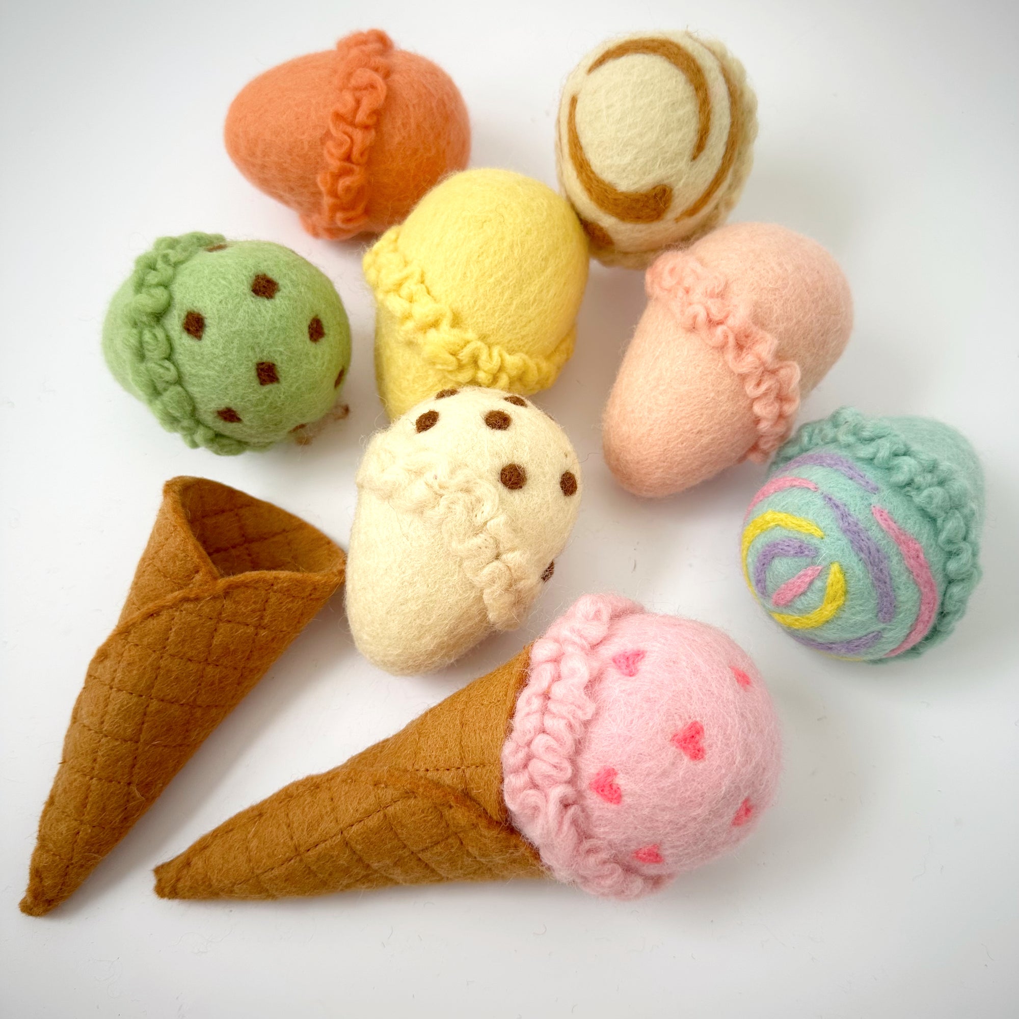 TARA TREASURES FELT ICE CREAM SET 11PC