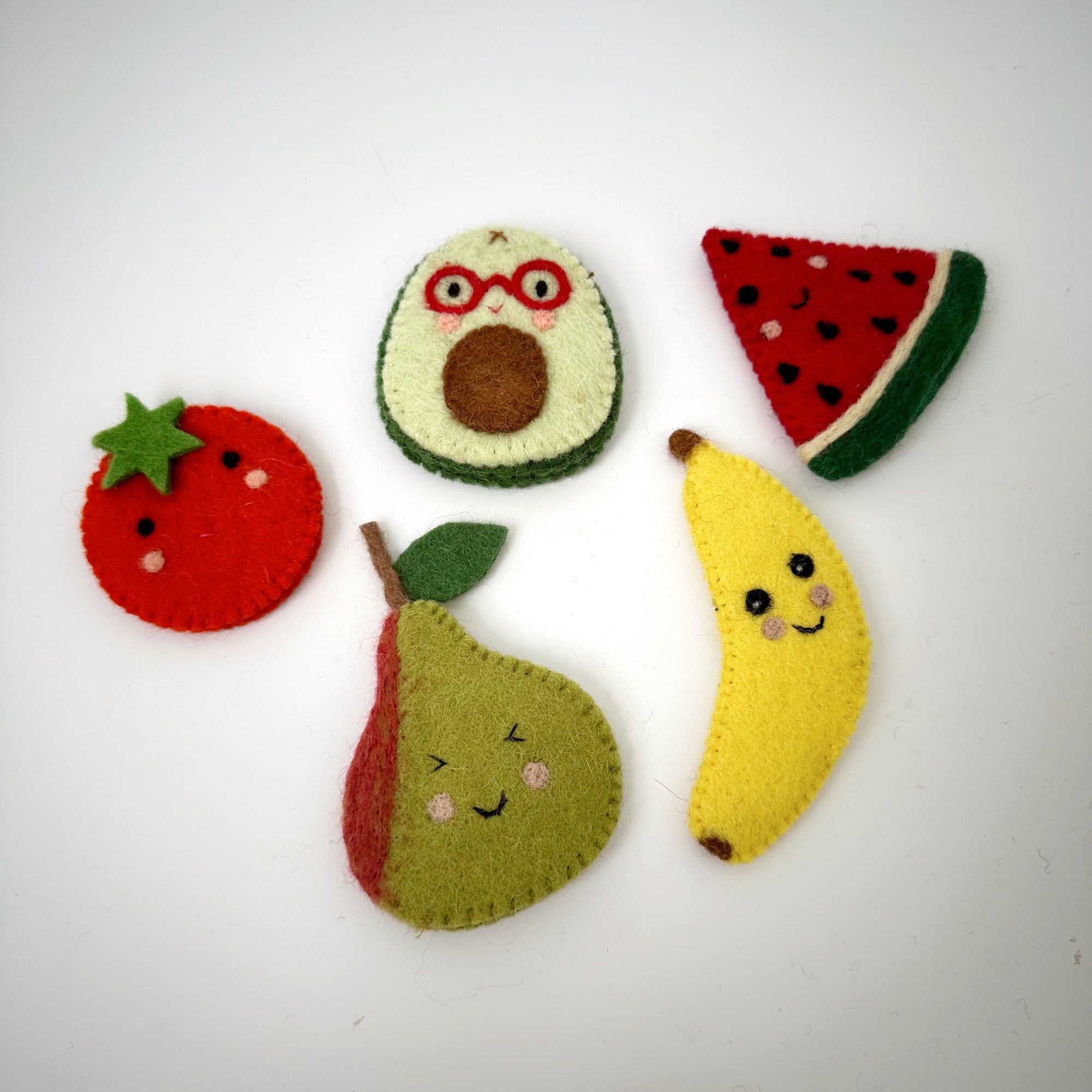 TARA TREASURES FELT FRUIT FINGER PUPPET SET