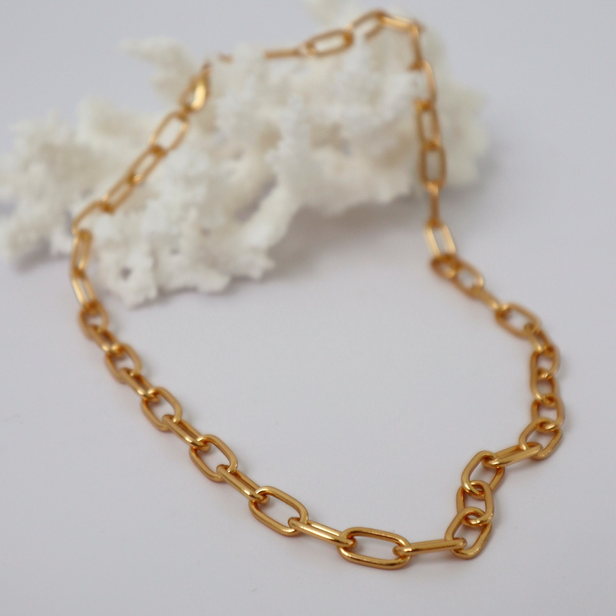 CLEOPATRA'S BLING HANDMADE CABLE CHAIN: GOLD