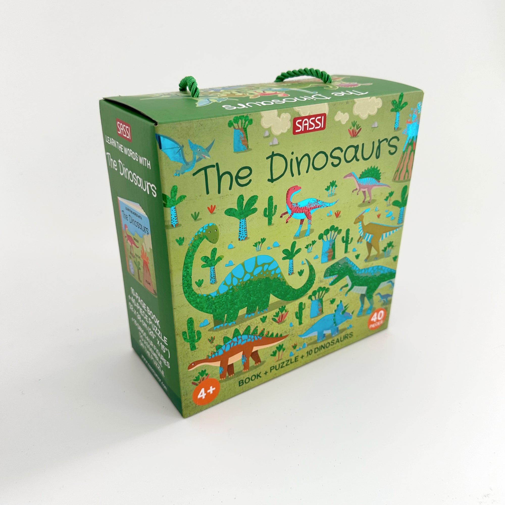 SASSI 3D PUZZLE AND BOOK SET: DINOSAURS