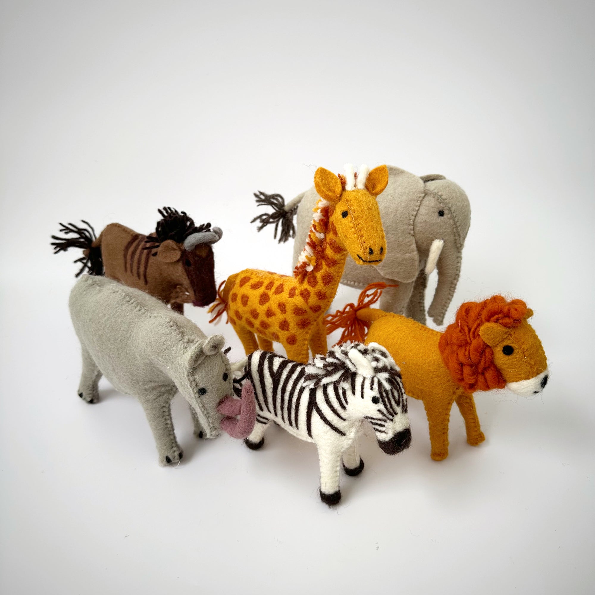 TARA TREASURES FELT SAFARI ANIMALS