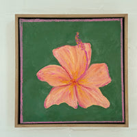 ANNA-MAY MOIR 'HIBISCUS PINK & GREEN' ORIGINAL ARTWORK