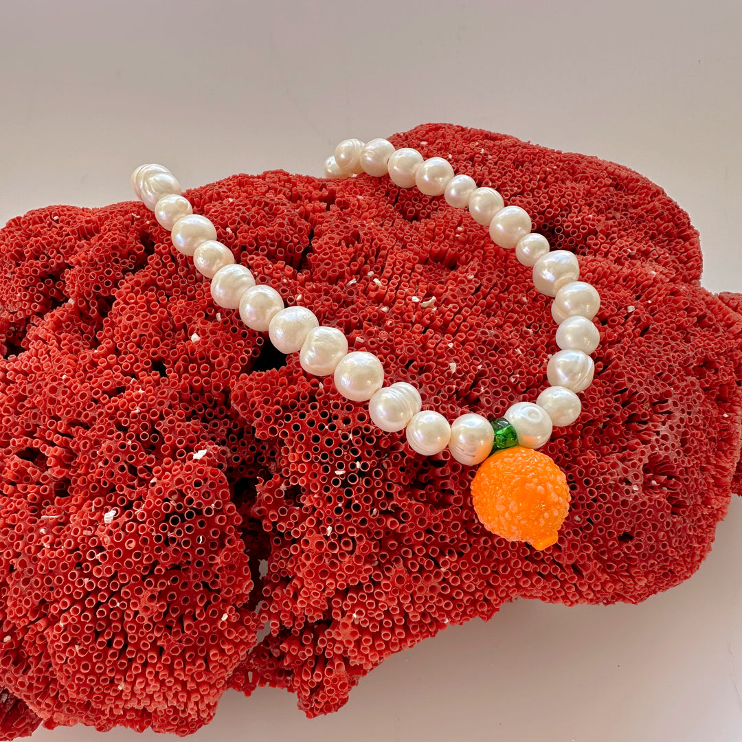 JEAN RILEY TANGELO NECKACE: XL PEARL CHAIN
