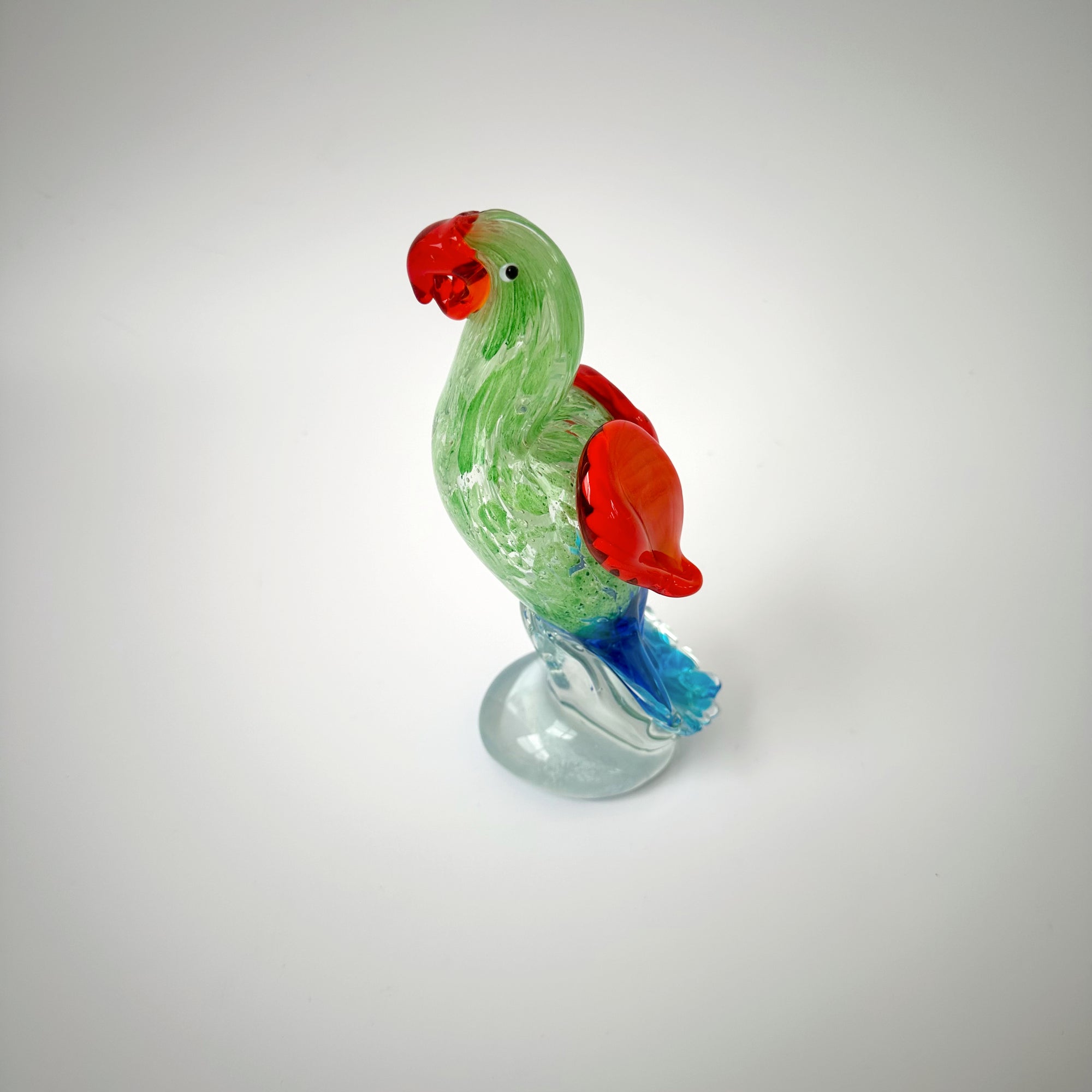 PACO PARROT GLASS SCULPTURE