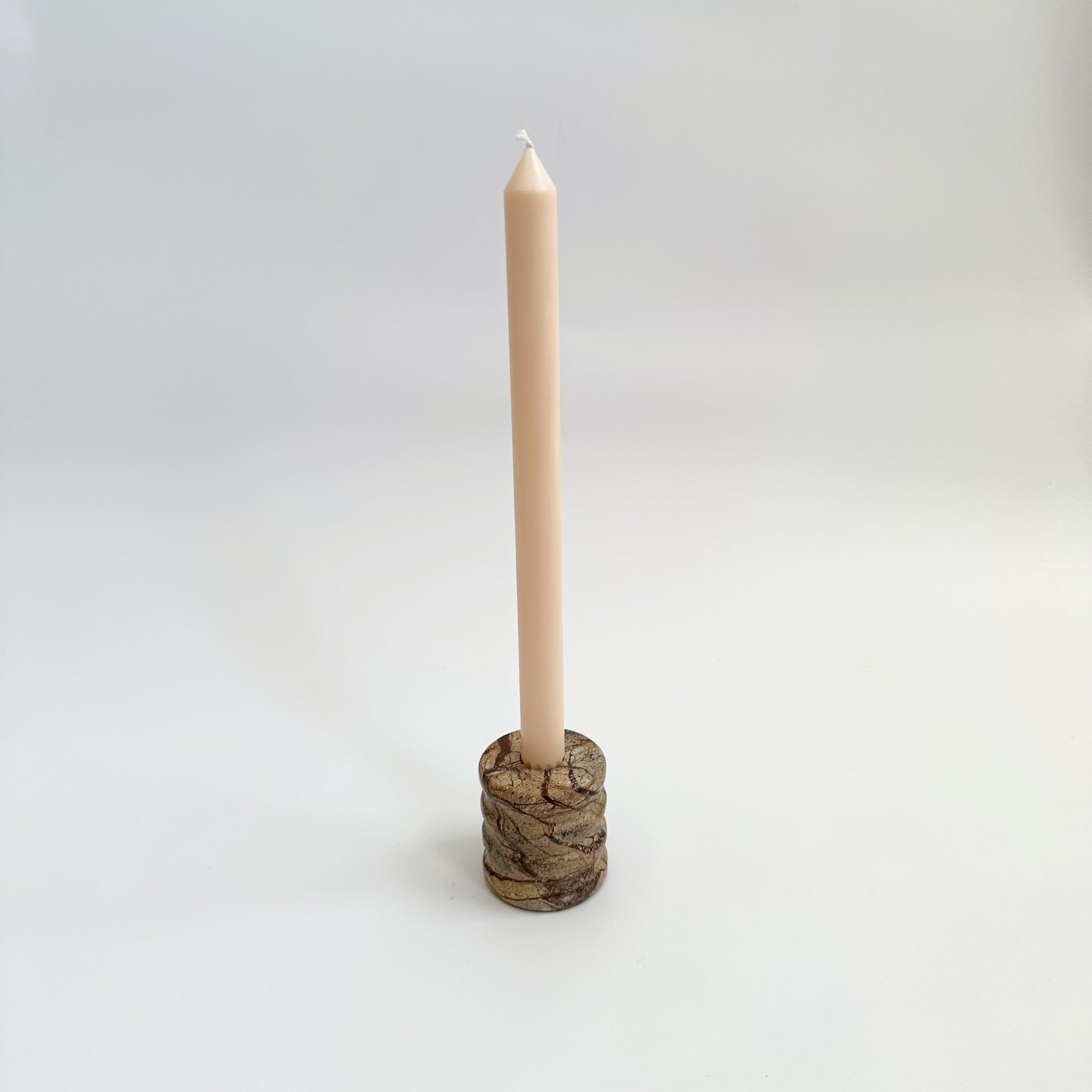 SITA MARBLE CANDLE HOLDER: TERRACOTTA