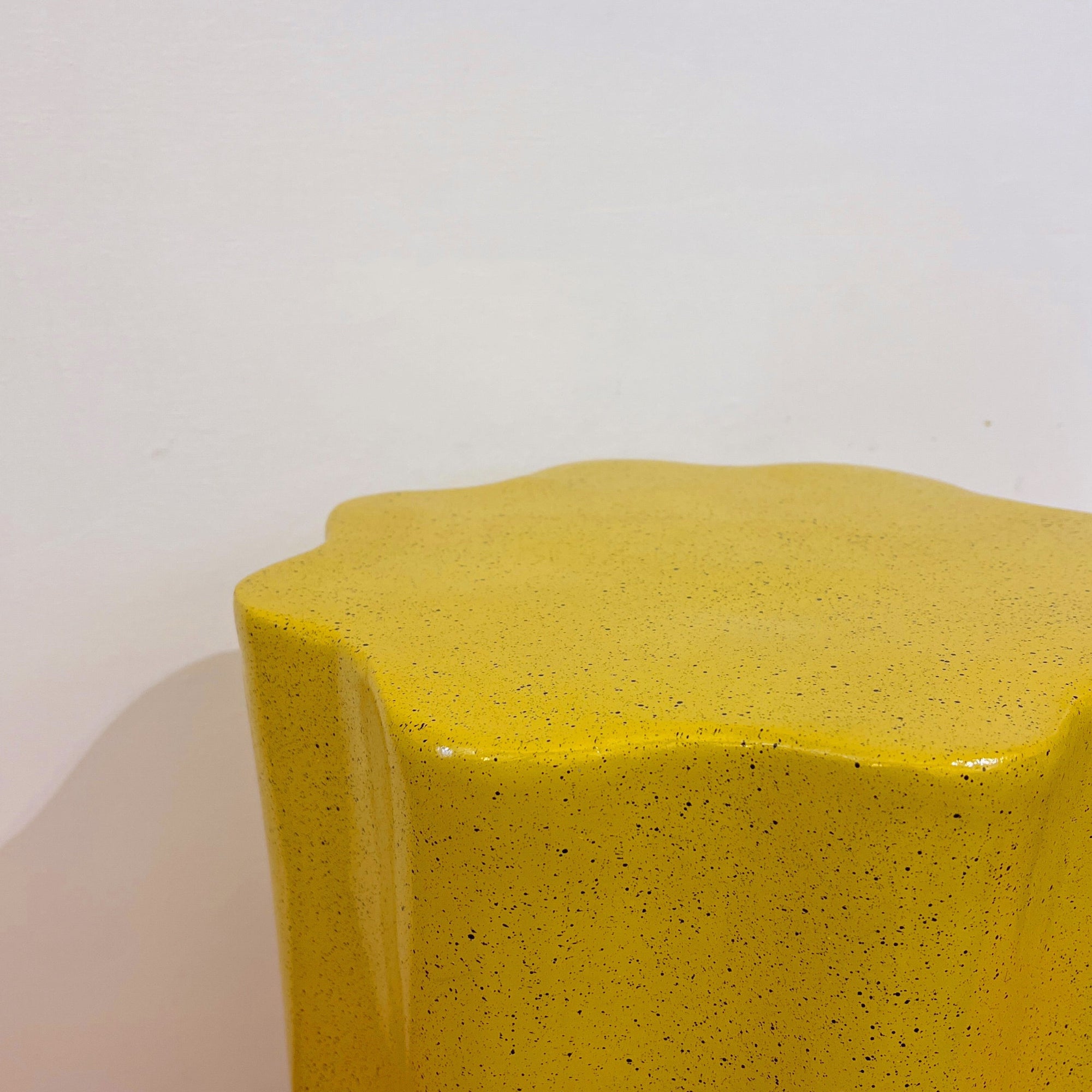 BONNIE AND NEIL WAVE SIDE TABLE: SPECKLE MUSTARD