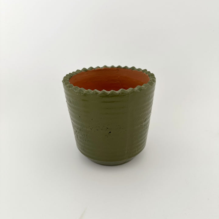 SERGIO CERAMIC POT: OLIVE