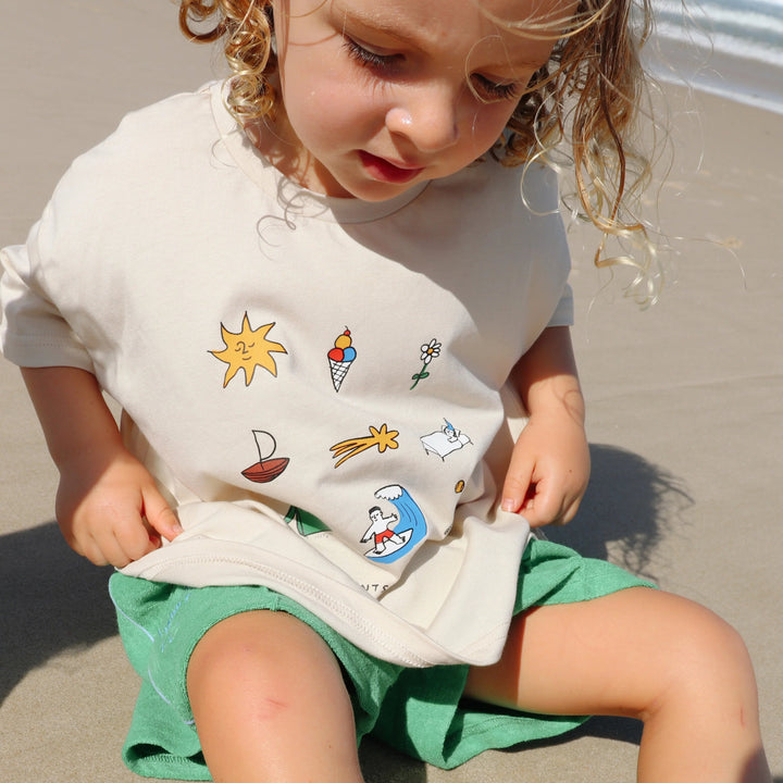 LENN LABEL SUMMER MAGIC TEE: CREAM