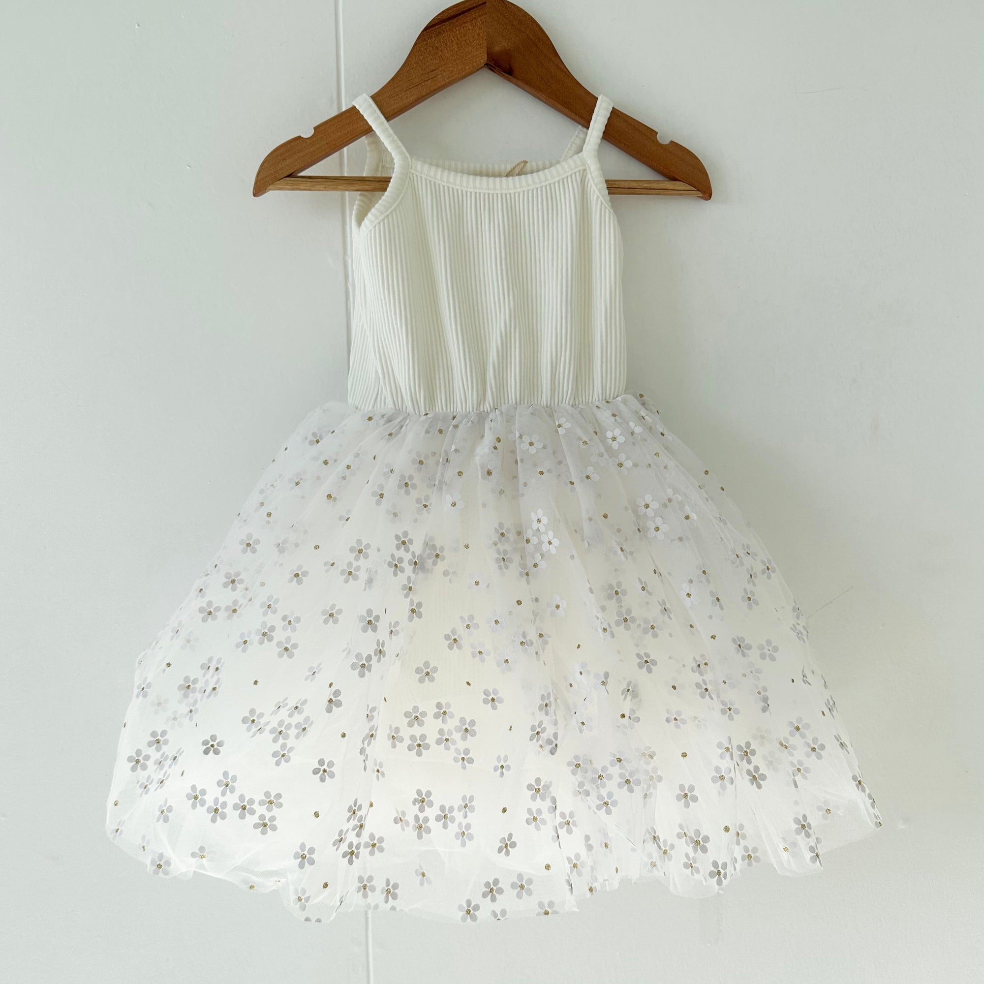MA MER VALENTINA TUTU DRESS: WHITE FLOWERS