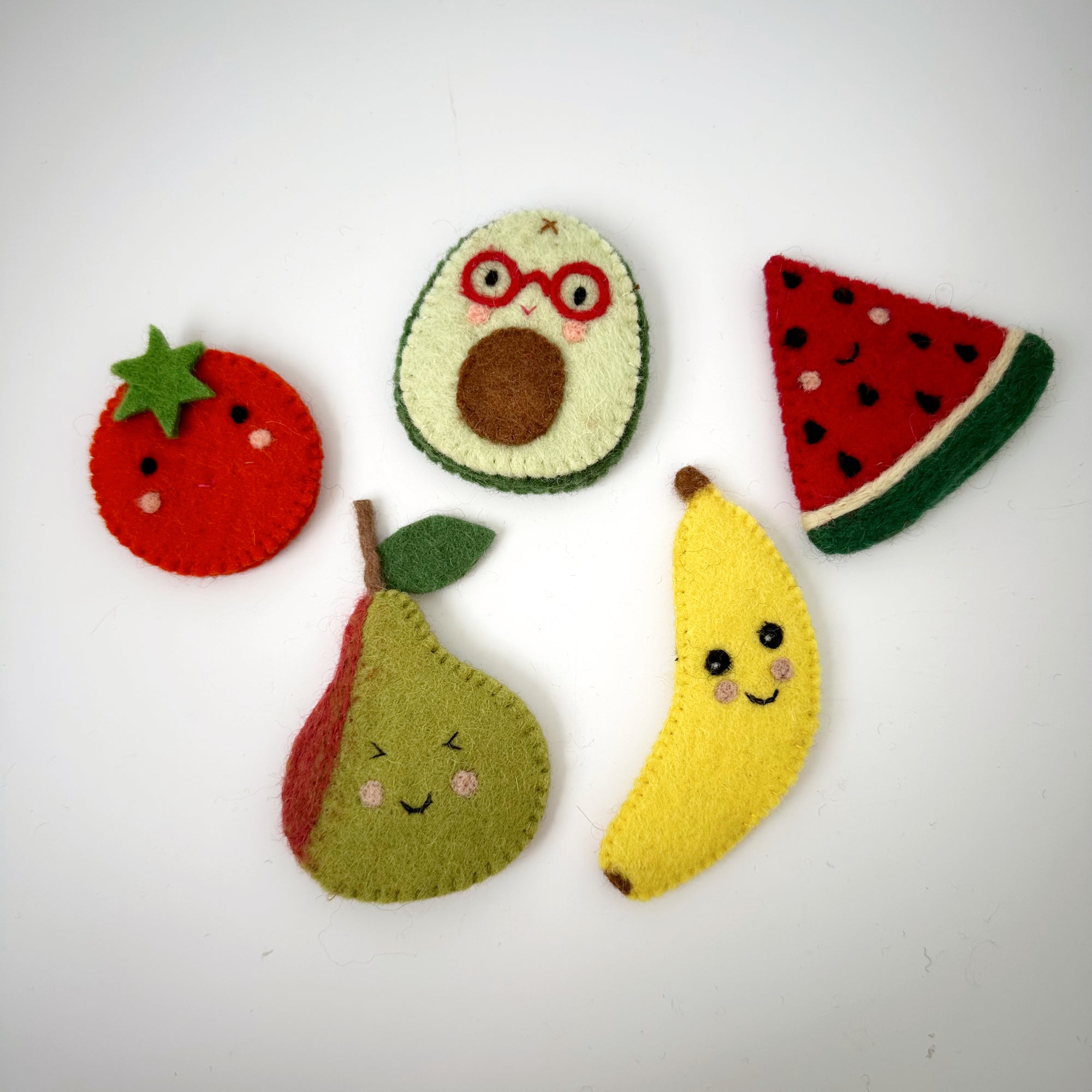 TARA TREASURES FELT FRUIT FINGER PUPPET SET