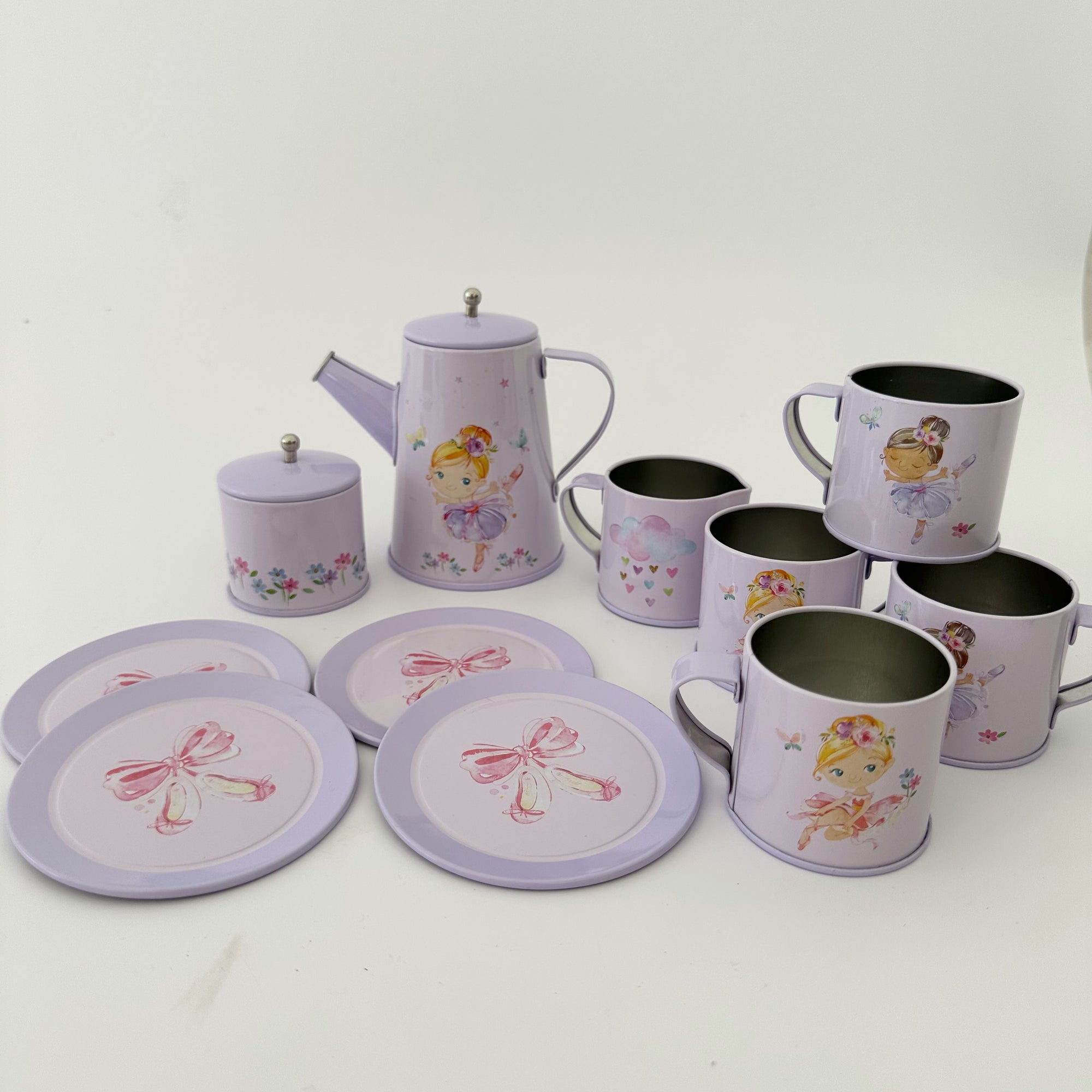 BALLERINA TIN TEA MUG SET