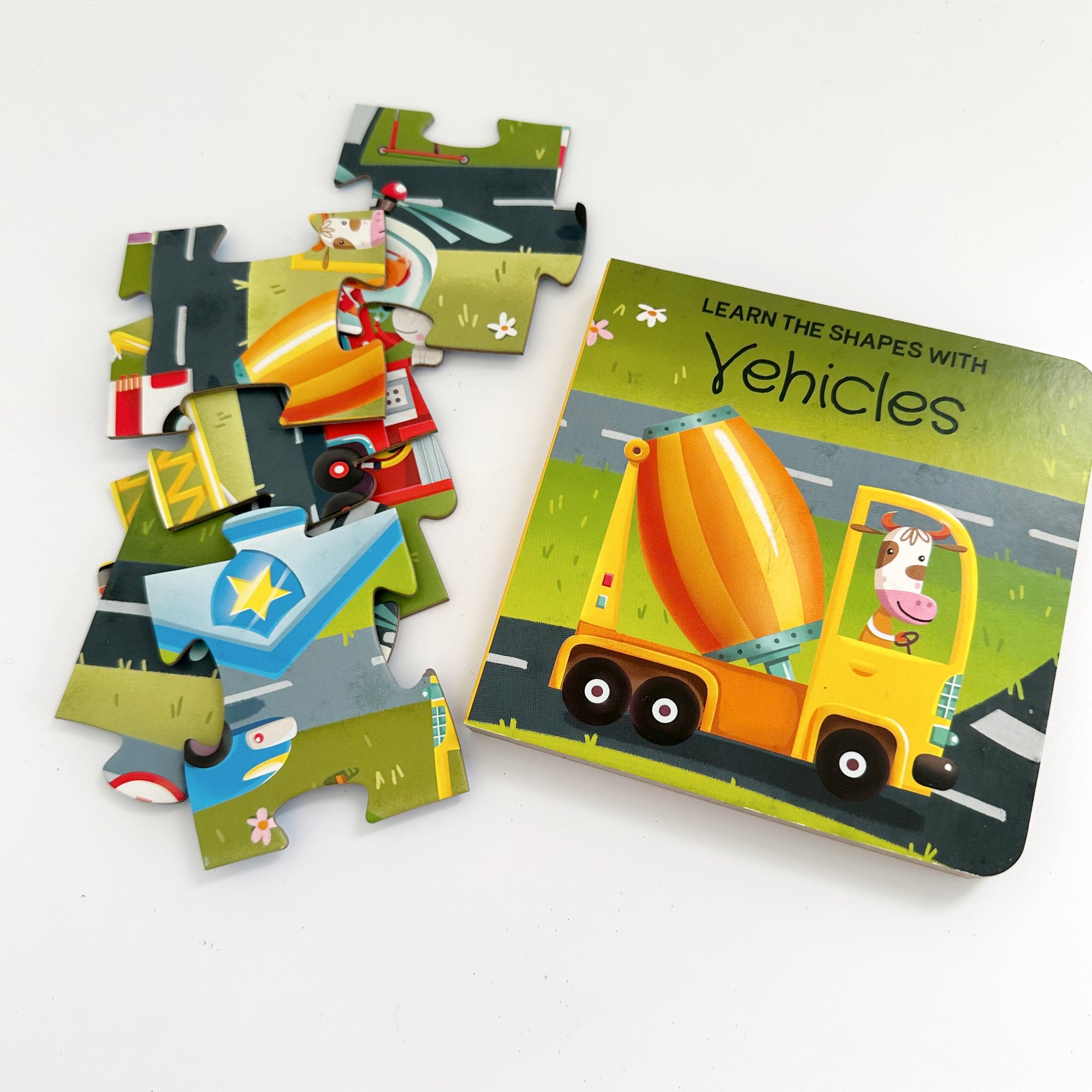 SASSI 3D PUZZLE AND BOOK SET: VEHICLES