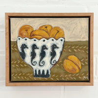 ALEISHA HOBSON ORIGINAL: APRICOTS IN SEAHORSE BOWL