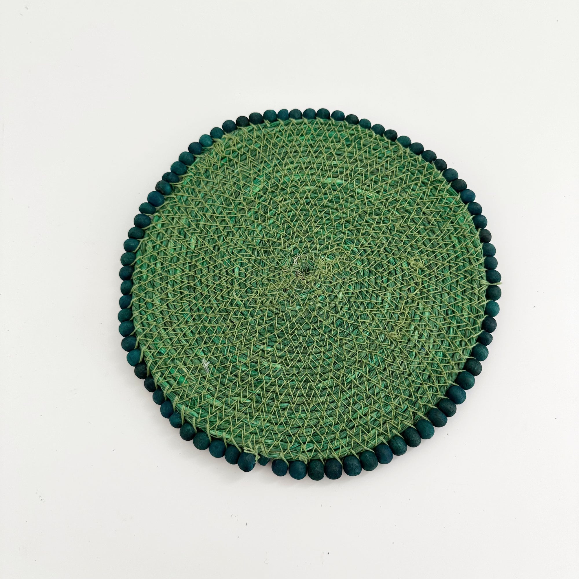 BLYTHE SEAGRASS/ BEADED TRIVET: GREEN