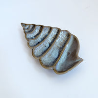 WHELK CERAMIC TRINKET PLATE: BLUE