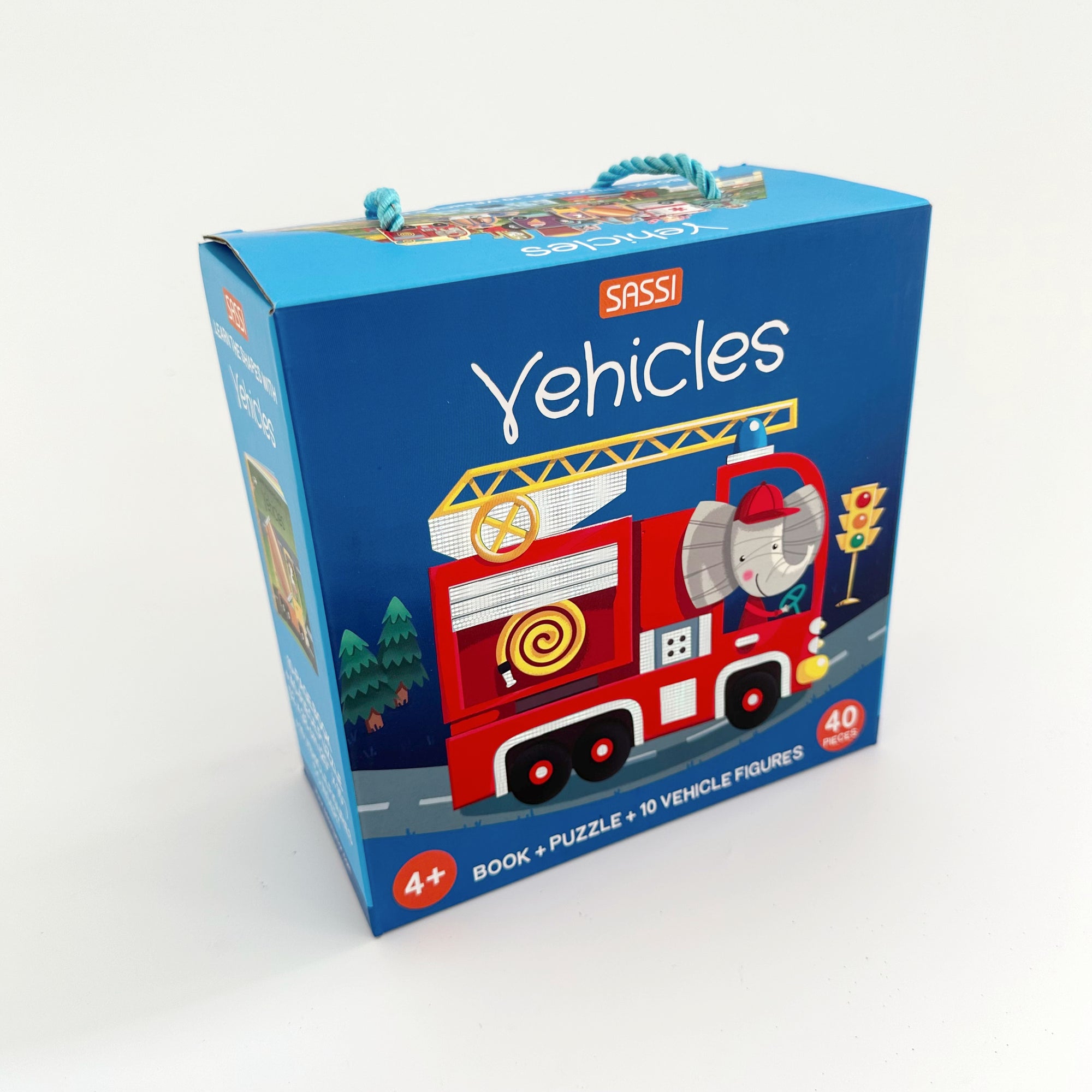 SASSI 3D PUZZLE AND BOOK SET: VEHICLES