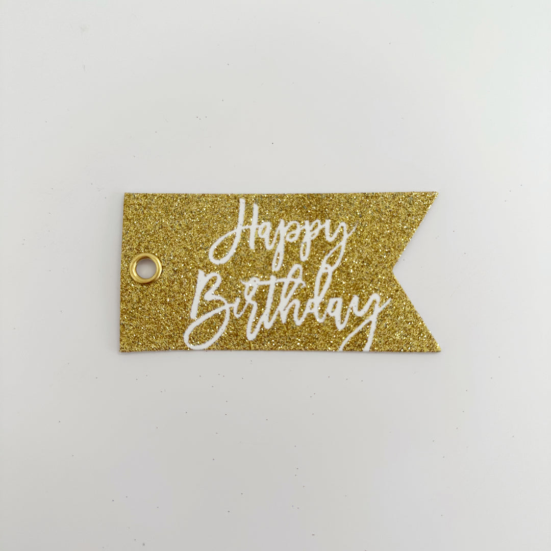 GLITTER GIFT TAG