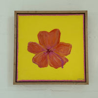 ANNA-MAY MOIR 'HIBISCUS ORANGE & YELLOW' ORIGINAL ARTWORK