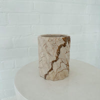 PAOLA & JOY TWIST STONE VASE: SML/ SOFITEL GOLD