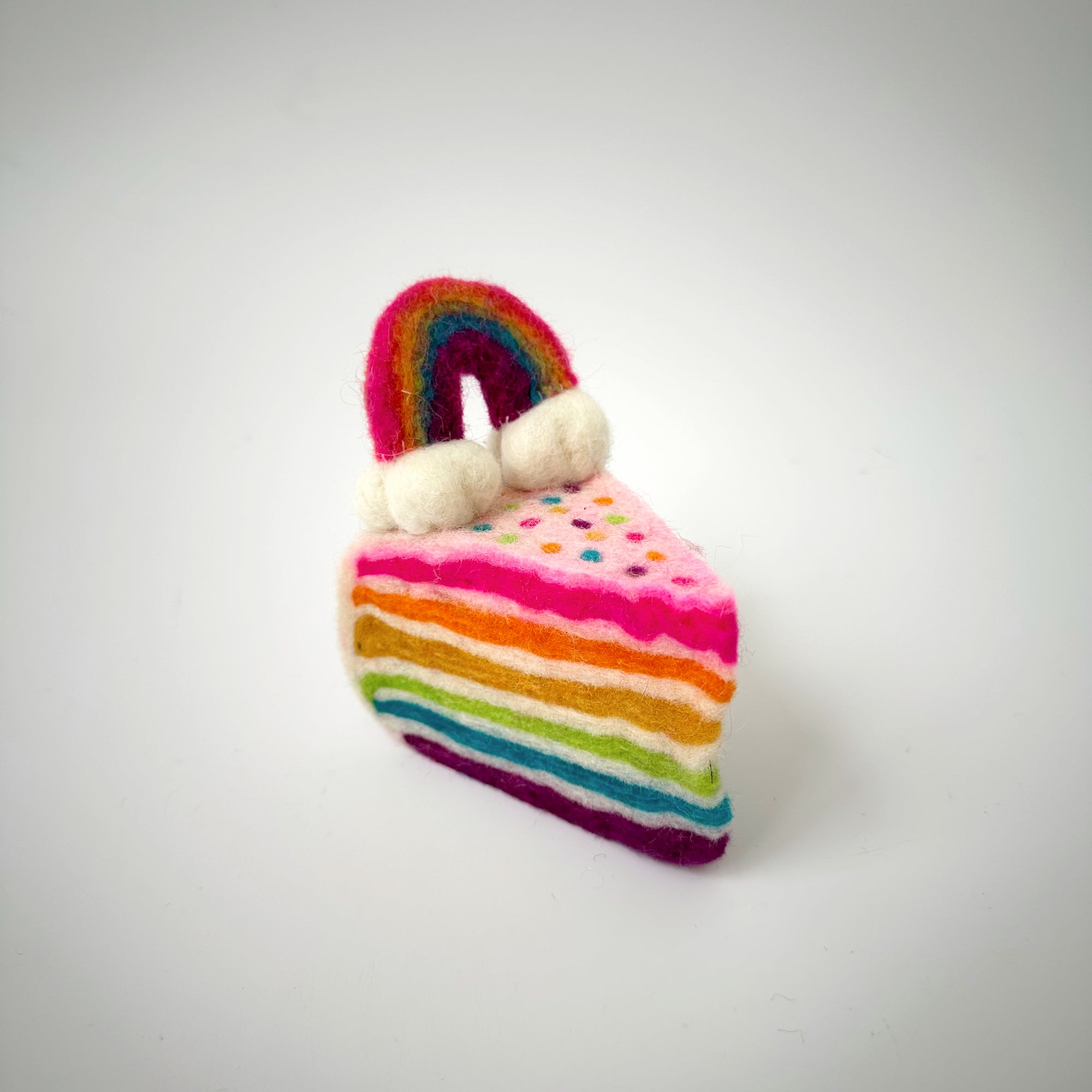 TARA TREASURES FELT RAINBOW CAKE SLICE