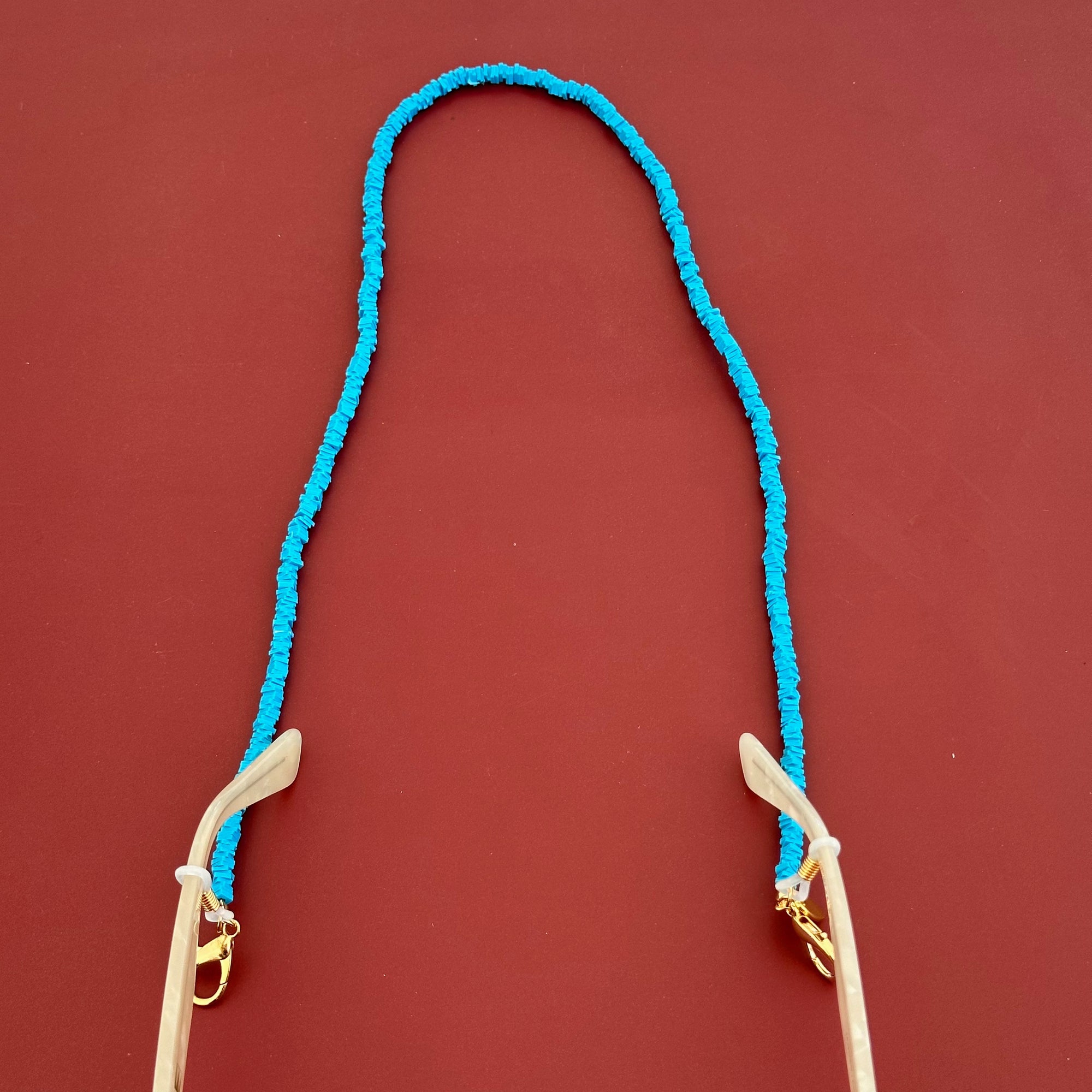 SALTY SAFARI LA MED SUNGLASS CHAIN: TURQUIOSE