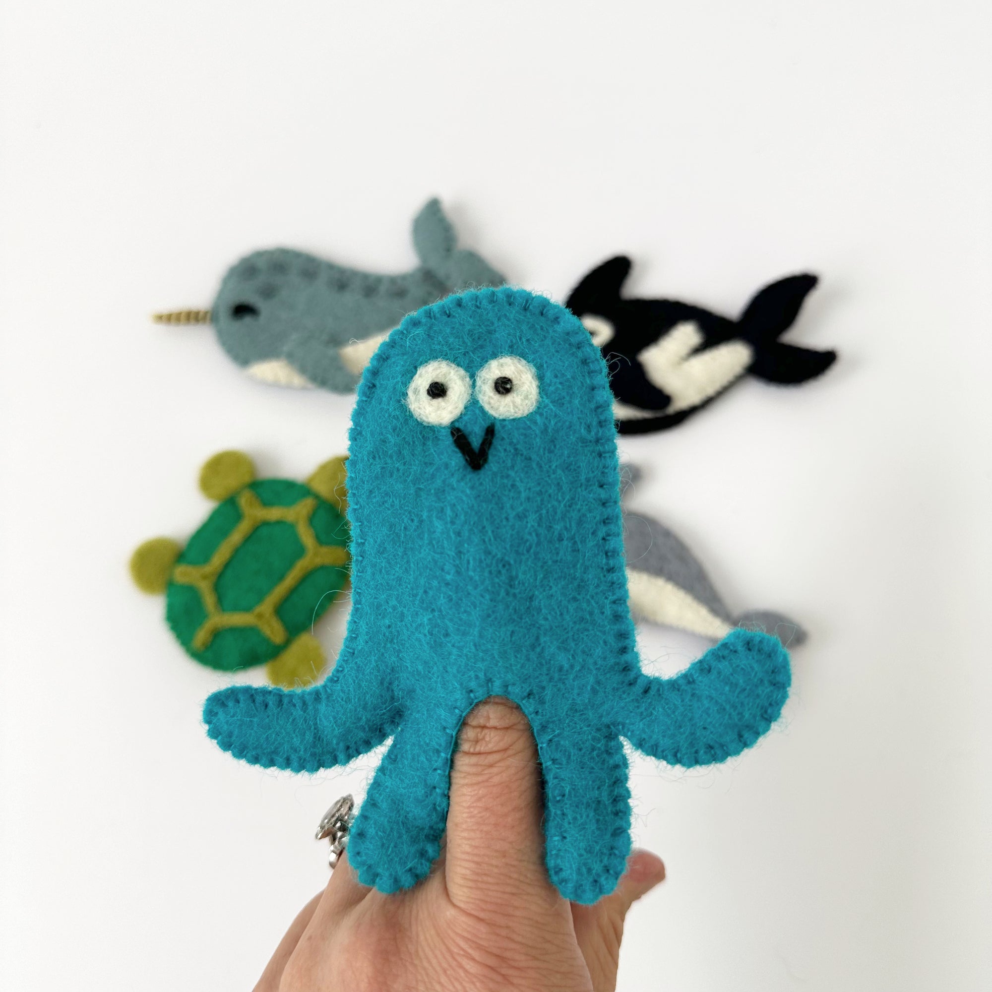 TARA TREASURES OCEAN & SEA CREATURES B: FINGER PUPPET SET