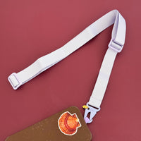 SALTY SAFARI CANVAS CROSSBODY PHONE STRAP: LILAC