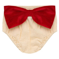 PEARSON & PEARSON TINSEL PANTS: CUSTARD