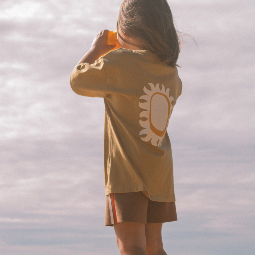 GROWN ORGANIC MILANO KNIT SHORTS: BROWNIE