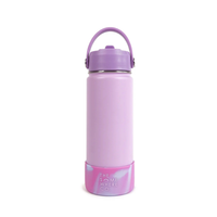 THE SOMEWHERE CO LAVENDER SWIRL WATER BOTTLE: 500ML